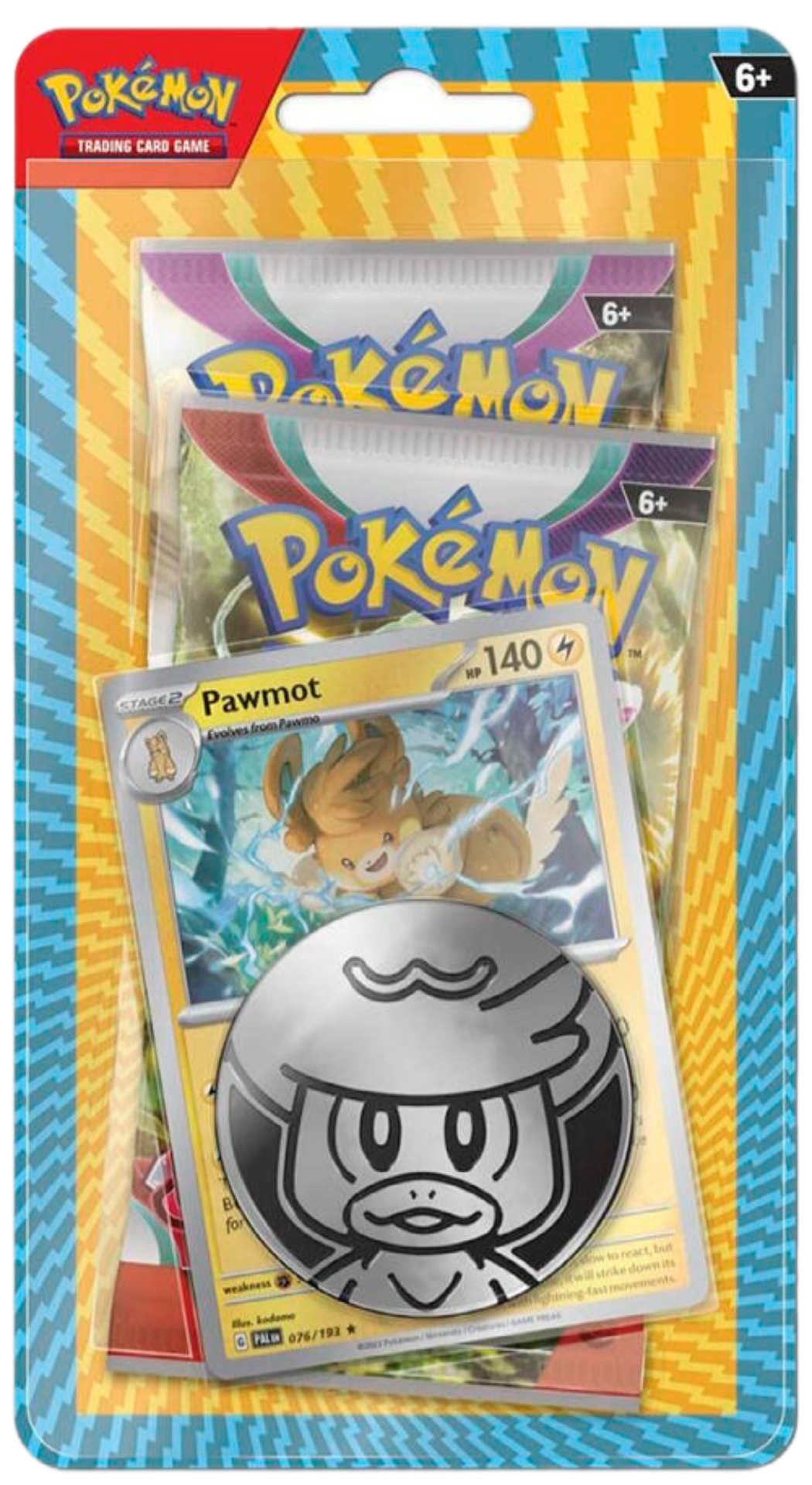 2 Pack Checklane Blister (Pawmot) - Paldea Evolved + Scarlet & Violet