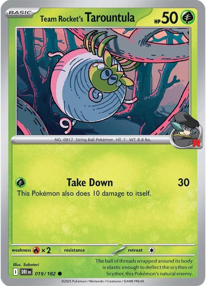 019/182 Team Rocket's Tarountula - DRI