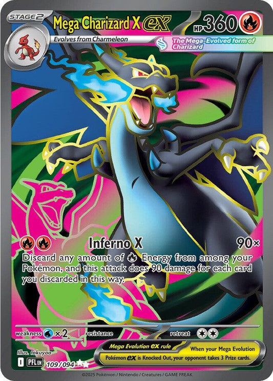 109/094 Mega Charizard X EX - PFL
