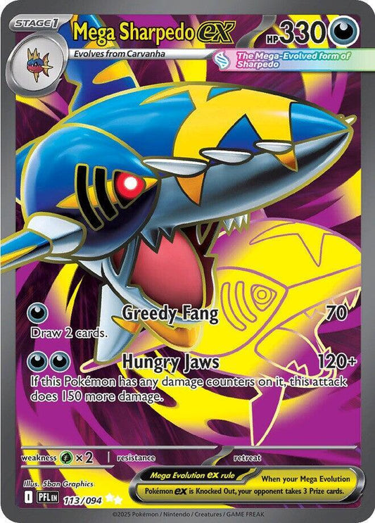 113/094 Mega Sharpedo EX - PFL