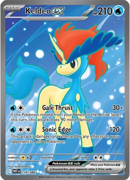 159/086 Keldeo EX - WHT